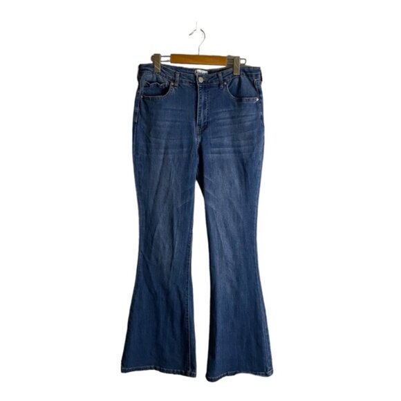 Abound Women's Medium Indigo Flare Denim Jeans - Picture 1 of 8